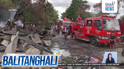 Nasa 300 pamilya sa Brgy. Almanza Uno, nasunugan | Balitanghali