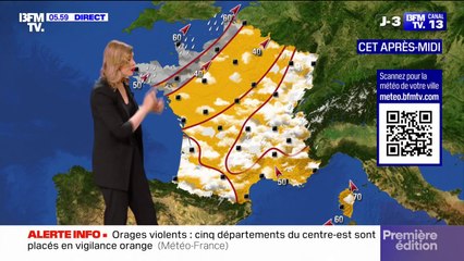 Une journée très orageuse sur près de trois quarts du territoire