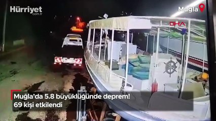 Muğla'da 5.8 büyüklüğünde deprem! 69 kişi etkilendi