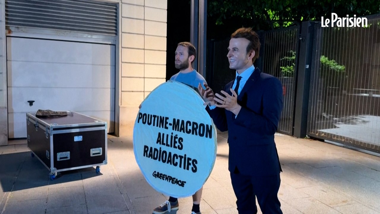 Statue de Macron volée au musée Grévin : Greenpeace dépose la sculpture devant le siège d’EDF