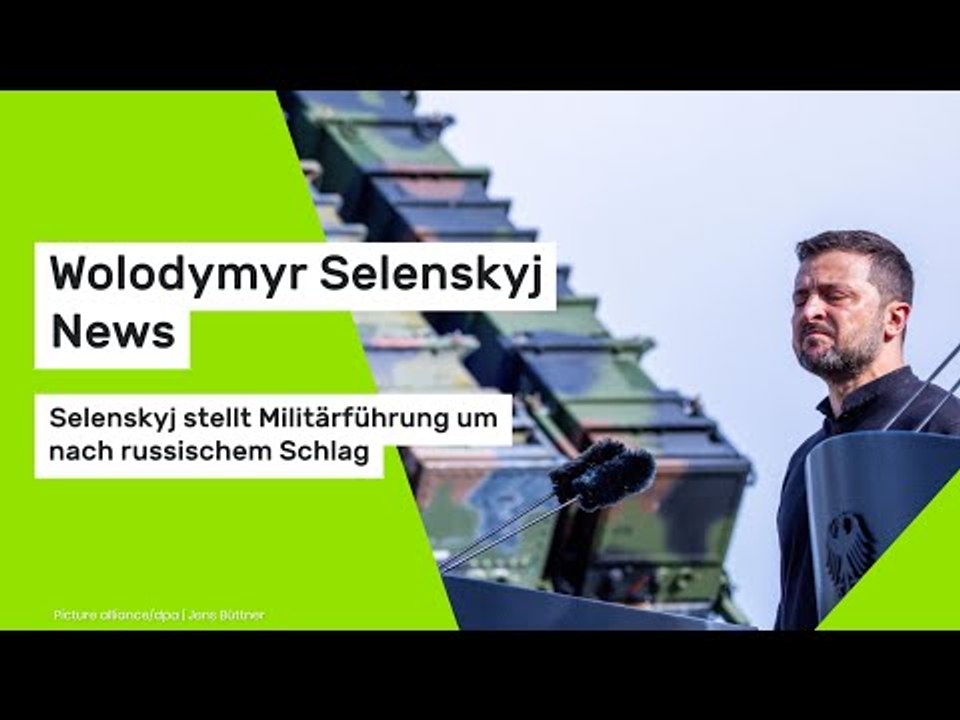 Wolodymyr Selenskyj News: Selenskyj stellt Militärführung um nach russischem Schlag