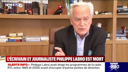 "Il était d'une gentillesse inouïe": l'écrivain et journaliste Philippe Labro est mort ce mercredi