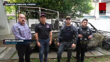 Cinco policías pierden la vida en feroz ataque con más de 200 disparos en Frontera Comalapa, Chiapas