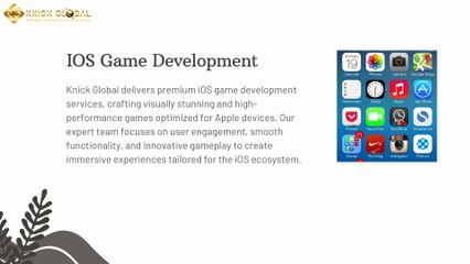 Knick Global Services: Android Game Development, iOS Game Development & More
