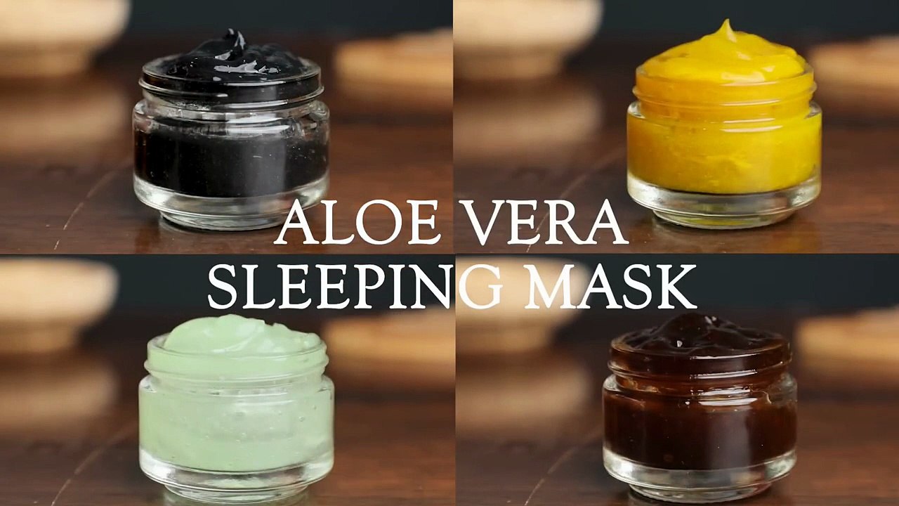 4 Overnight aloe vera masks for clear skin - turmeric, coffee, tea tree & charcoal mask