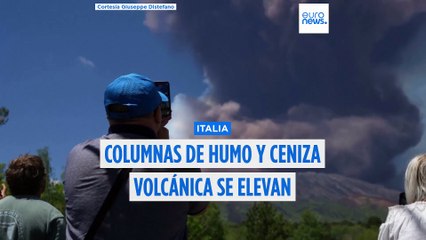 VÍDEO: Colapsa parte del cráter del volcán Etna tras una nueva erupción