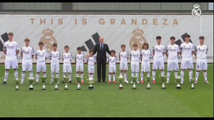 Florentino Pérez felicita a los equipos campeones de La Fábrica