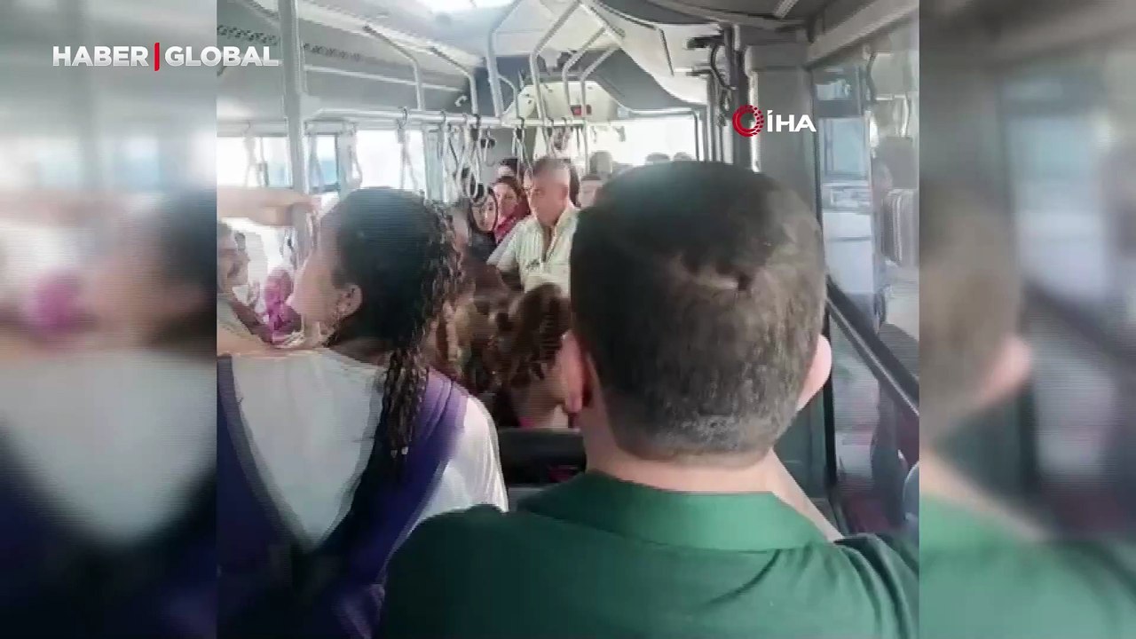 Taciz iddiası otobüsü karıştırdı, tekme tokat kavga ettiler