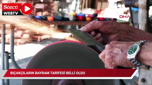 Bıçakçıların bayram tarifesi belli oldu