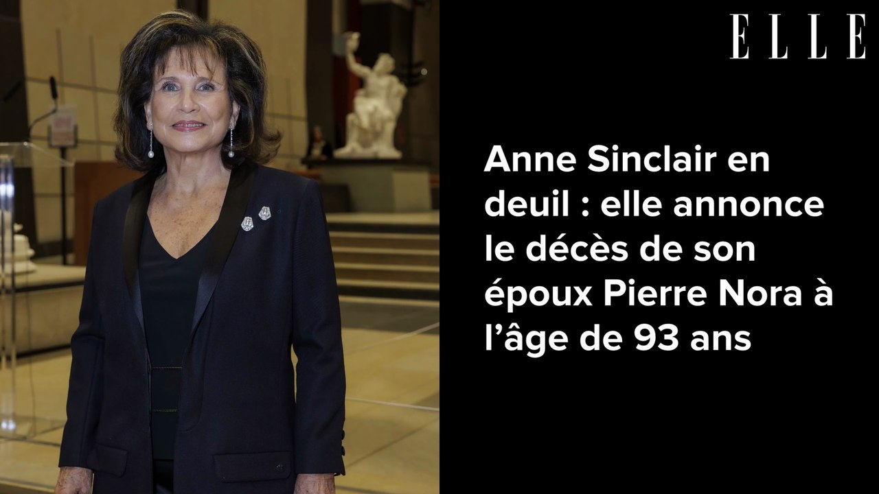 Anne Sinclair en deuil : elle annonce le décès de son époux Pierre Nora ...