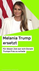 Copy of Melania Trump ersetzt: Für diesen Job war sich Donald Trumps Frau zu schade