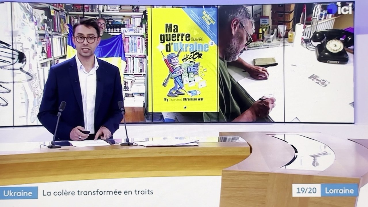 Le tome 2 de "Ma guerre (illustrée) d'Ukraine" au JT de France 3 Lorraine