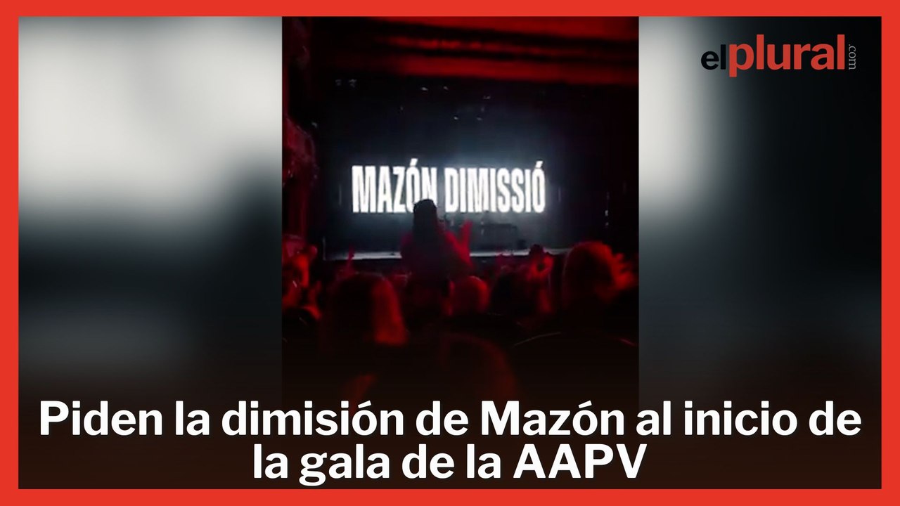 Piden la dimisión de Mazón al inicio de la gala de la Actores y Actrices Profesionales Valencianos