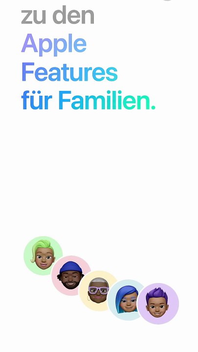 Apple - Kurzanleitung zu den Features für Familien