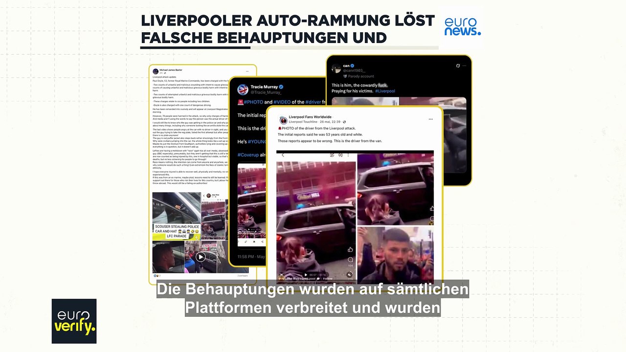 Wie die Amokfahrt von Liverpool eine Welle von Fehlinformationen im Internet auslöste