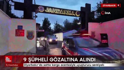 Diyarbakır'da sahte kargo acentesiyle uyuşturucu sevkiyatı: 9 tutuklama