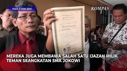 Teman SMA Jokowi Ajukan Gugatan Intervensi hingga Tunjukkan Ijazah di Sidang PN Surakarta