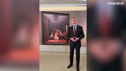 El Rey aparece por sorpresa en un directo de Instagram y explica Las Meninas