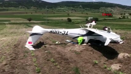 Bilecik'te eğitim uçağı zorunlu iniş yaptı
