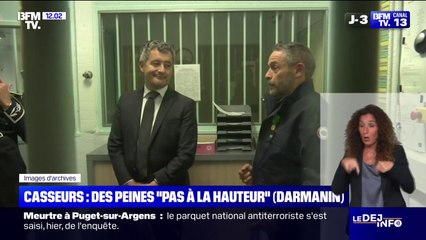 Violences après le sacre du PSG: Gérald Darmanin estime que les premières condamnations "ne sont plus à la hauteur"