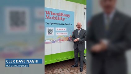 Cllr Dave Naghi speaks about the Wheeleasy Mobility service in Maidstone