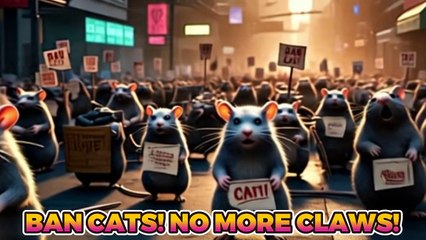 Orange Cat Arrested?! Ban Cats Protest - Animated Short Film