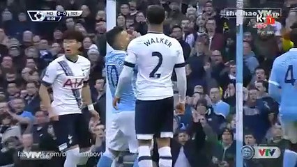 Manchester City 1-2 Tottenham Hotspur - Goals and Highlights (14/2/2016) | K+1 HD