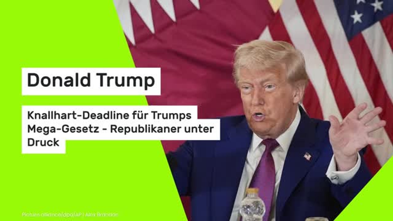 Donald Trump: Knallhart-Deadline für Trumps Mega-Gesetz - Republikaner unter Druck