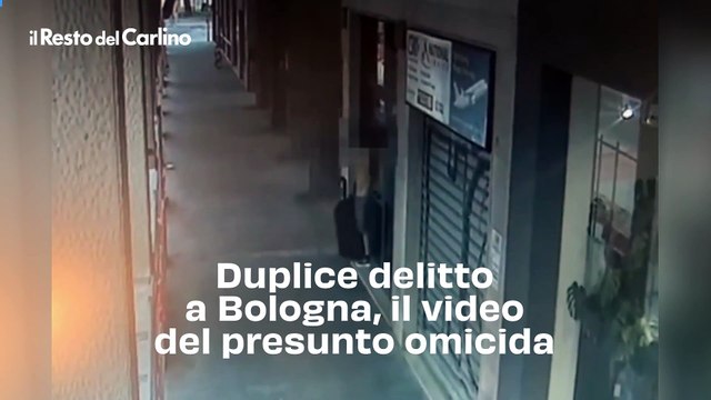 Duplice delitto a Bologna, il video del presunto omicida