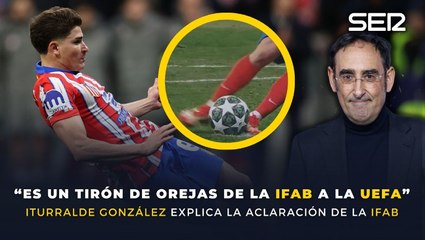 "Es un tirón de orejas a la UEFA": Iturralde González explica la aclaración -y no modificación- de la IFAB por la repetición del penalti de Julián Alvarez