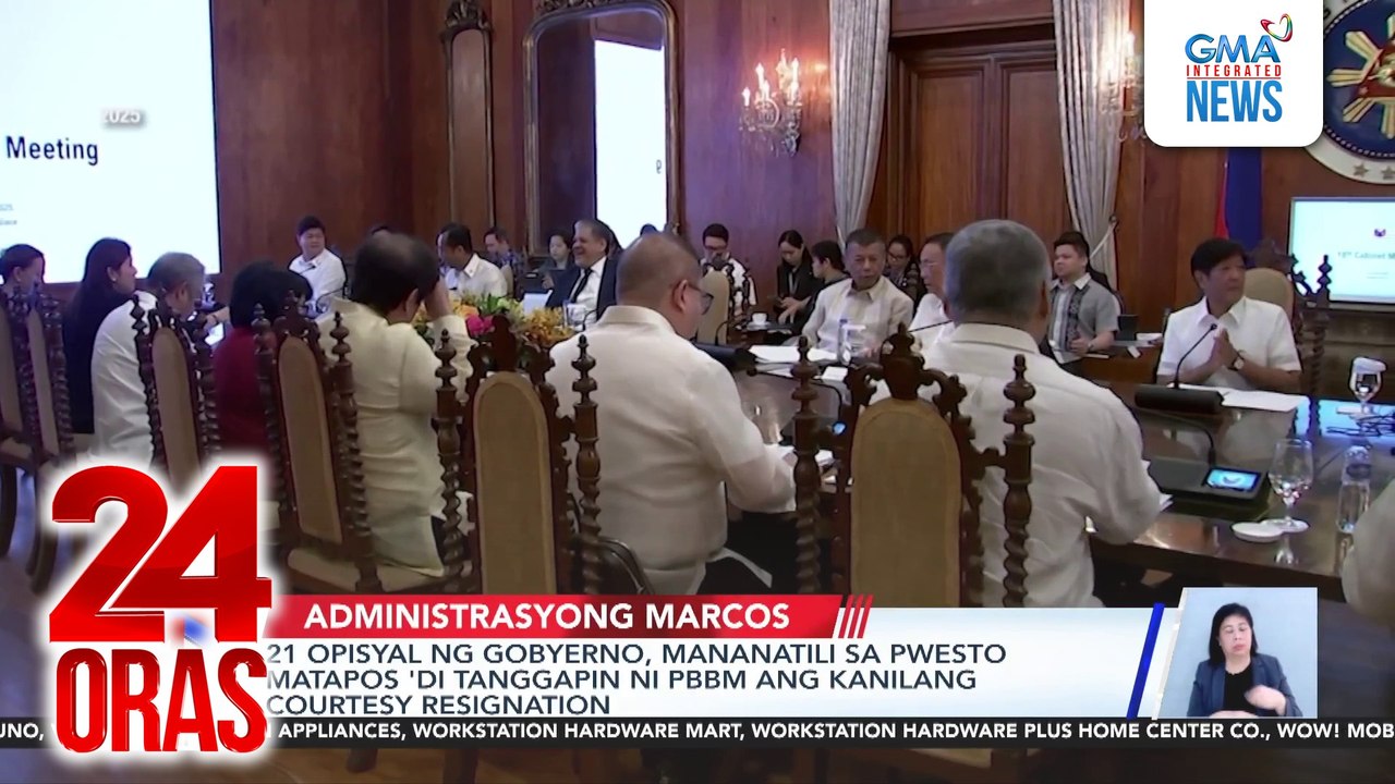 21 opisyal ng gobyerno, mananatili sa pwesto matapos 'di tanggapin ni PBBM ang kanilang courtesy resignation | 24 Oras