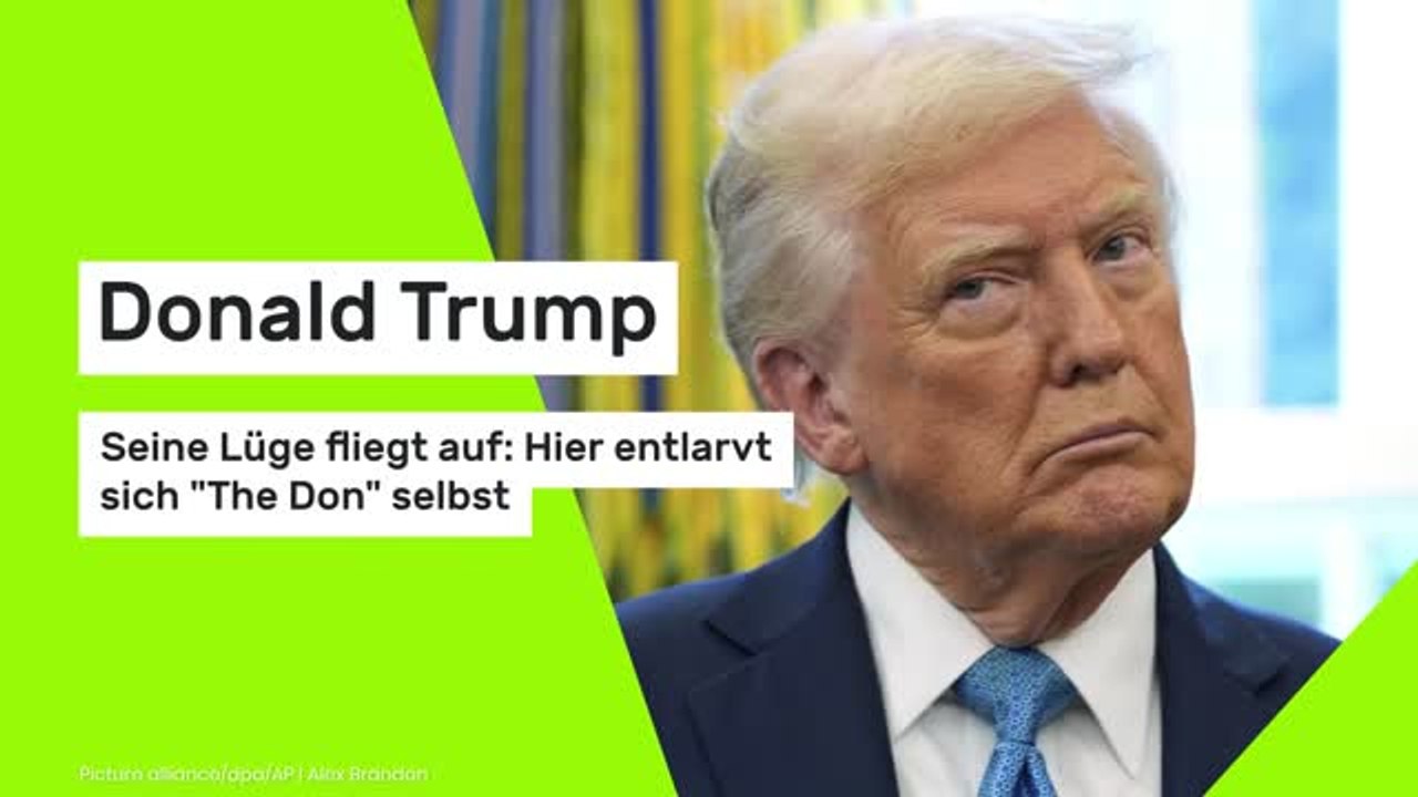 Donald Trump: Seine Lüge fliegt auf: Hier entlarvt sich 'The Don' selbst