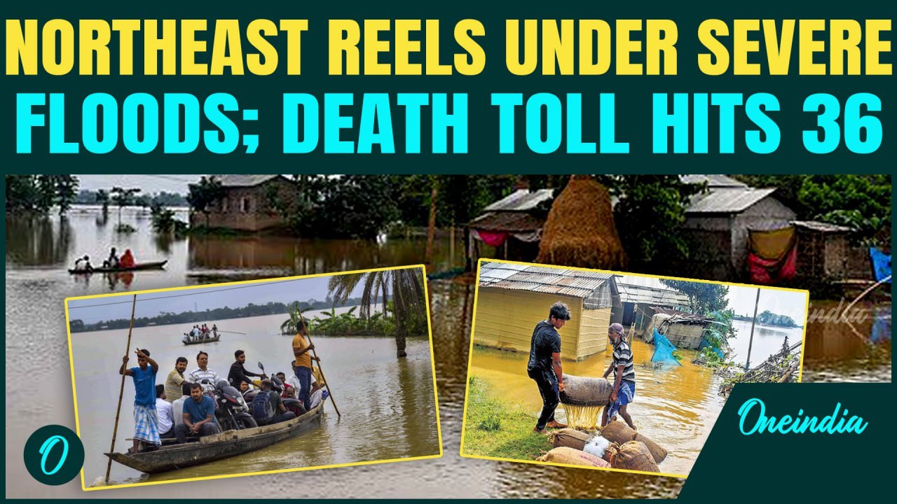 North-East Rains Latest: Assam, Manipur Reel Under Severe Floods; Death Toll Hits 36, 5.5 Lakh Hit