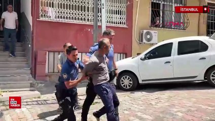 Kağıthane’de evini yakmaya çalıştı polise direndi