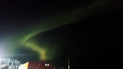 Las auroras australes lograron verse en la Antártida