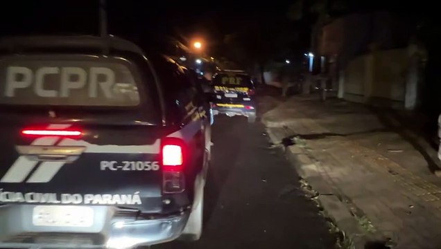 Corrida ilegal na BR-277: Vídeo mostra ação da PRF e Polícia Civil durante cumprimento de mandados