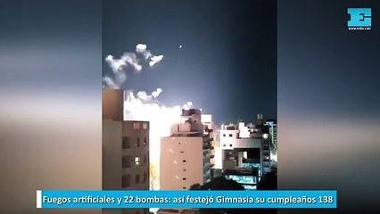 Fuegos artificiales y 22 bombas, así festejó Gimnasia su cumpleaños 138