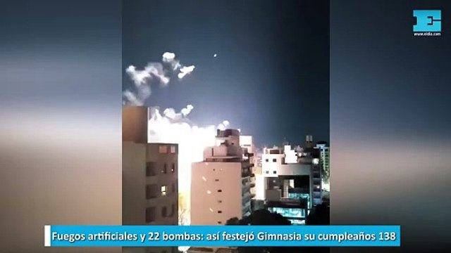 Fuegos artificiales y 22 bombas, así festejó Gimnasia su cumpleaños 138