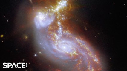 4K Galaxy Merger Seen From The James Webb Space Telescope