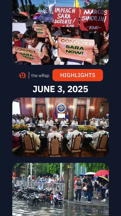 Today's headlines: Chiz Escudero & Sara Duterte, Marcos’ cabinet members, rainy season | The wRap | June 3, 2025