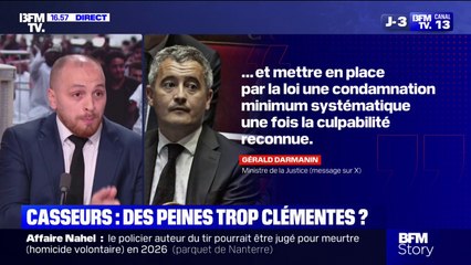 Dégradations à Paris lors du match PSG-Inter: "J'ai vu une kermesse du laxisme judiciaire", estime Matthieu Valet (RN)
