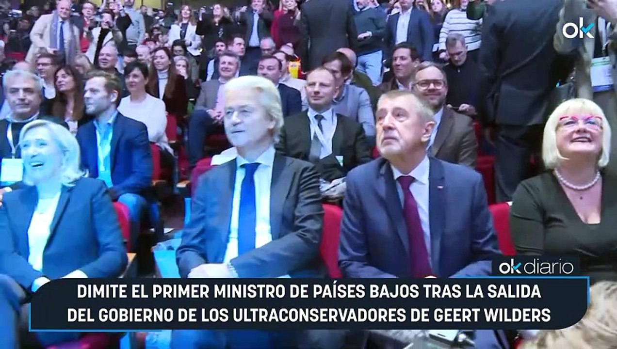 Dimite el primer ministro de Países Bajos tras la salida del Gobierno de los ultraconservadores de Geert Wilders