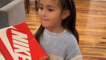 Hilarious shoebox prank by little girl catches her dad off guard