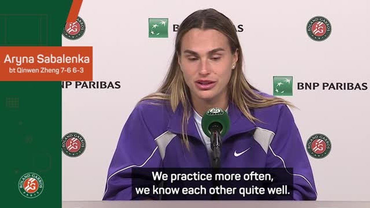 Sabalenka 'super excited' to face Swiatek in Roland Garros semis