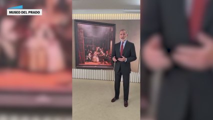 El rey explica Las Meninas de Velázquez