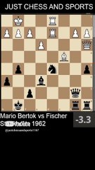 Bobby Fischer wins a piece and defeats Mario Bertok (1962)