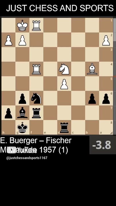 Bobby Fischer defeats E. Buerger with a fork (1957)