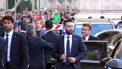 Italia-Francia, l'arrivo di Macron a Palazzo Chigi