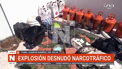Explosión por manipulación de gas con droga, informe policial