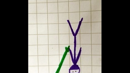 Ninja blu con spada personaggi 4